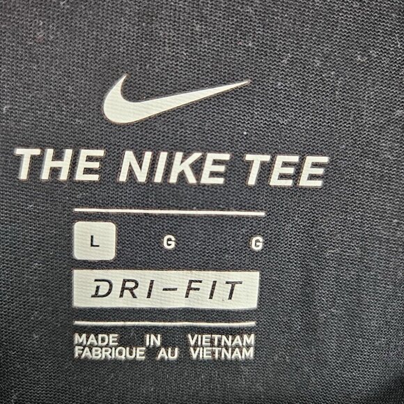 Nike Dri-Fit T-Shirt Men's Size L Black Festival Basketball Short Sleeve Tee - Picture 4 of 10